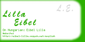 lilla eibel business card